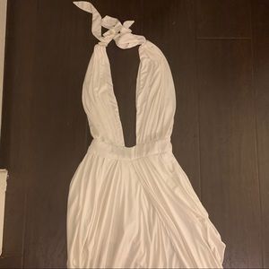Flowy long white House of CB Dress